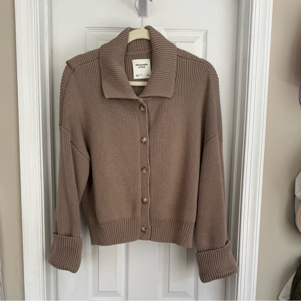 Abercrombie & Fitch Women's Button-Front Ribbed Cardigan